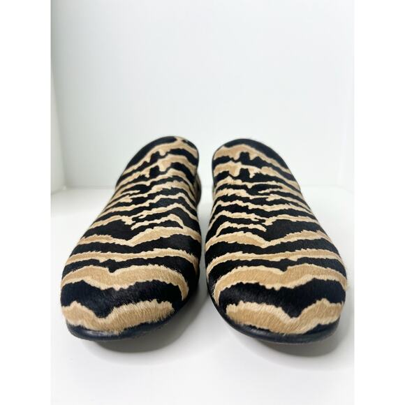 Gucci Pony Hair Black & Tan Zebra Print Loafers, Size 7 main image 12